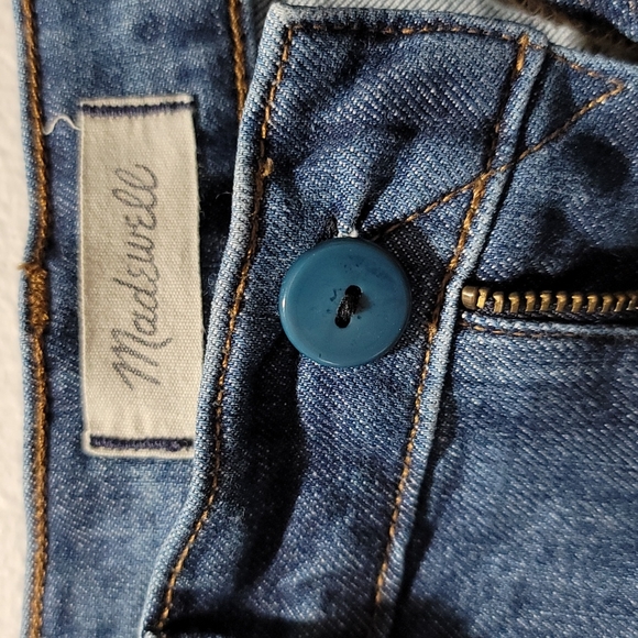 MADEWELL STRAIGHT LEG HIGH WAISTED DENIM BLUE MOM JEANS ECO SLIM BOYJEAN PANT 26 - Picture 7 of 16